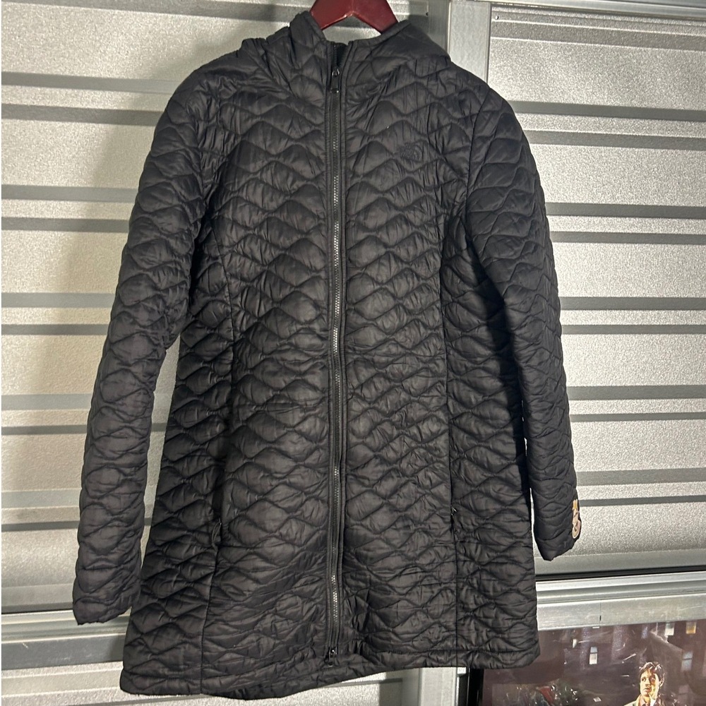 Black The North Face Thermoball Parka Womens XL Black Quilted Down Jacket